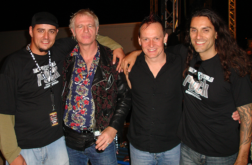 Show with Stefan Schwarzmann, Herman Frank (Accept) and Marto