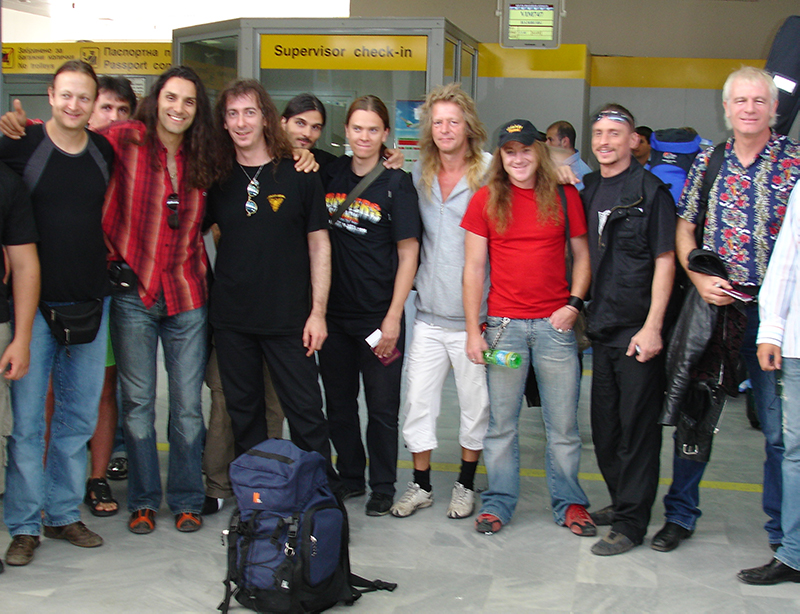 After the show at the airport with Gamma Ray