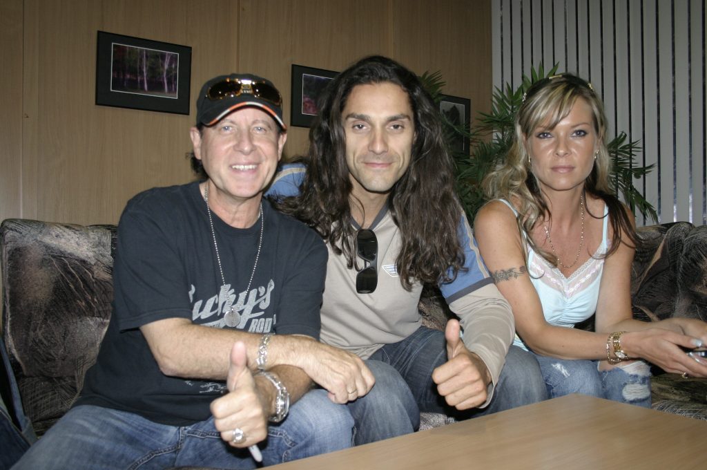 After work with Klaus Meine (Scorpions) and Ute