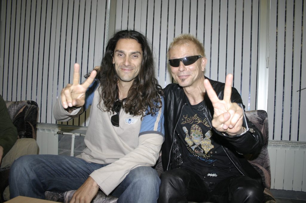 After work with Rudolf Schenker (Scorpions)